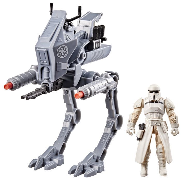 Figurine pilote d'AT-RT Imperial Remnant et AT-RT, Star Wars: The Mandalorian & Grogu, Star Wars ActionVerse, des 4 ans