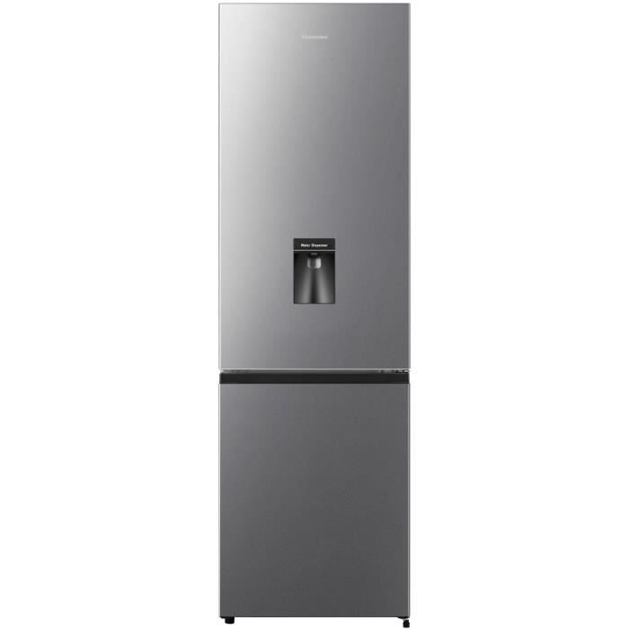 Réfrigérateur combiné - HISENSE - FCN255WDE - 2 portes - 255 L - Classe E - 55 x 56,3 x 179,7 cm - Argent