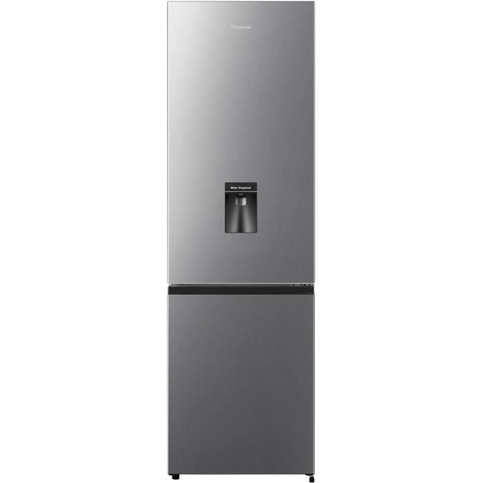 Réfrigérateur combiné - HISENSE - FCN255WDE - 2 portes - 255 L - Classe E - 55 x 56,3 x 179,7 cm - Argent