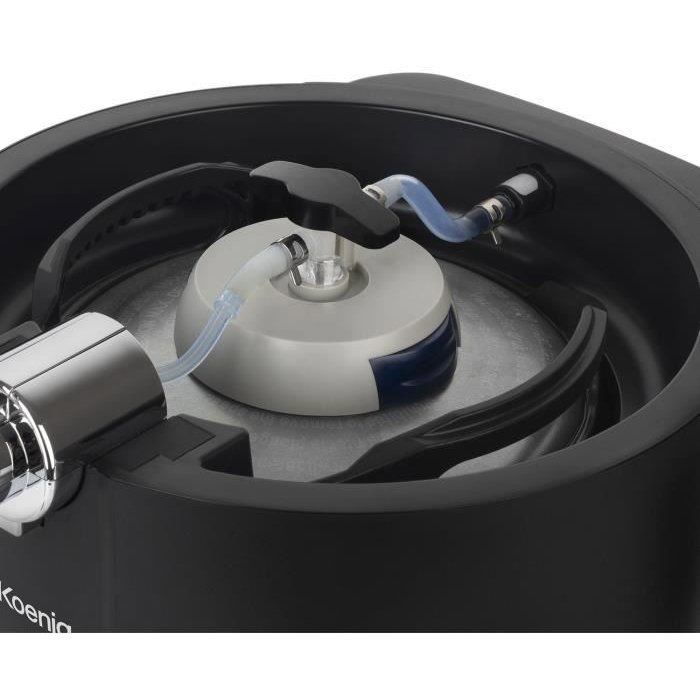 Tireuse a biere HKoeNIG BW1688 - Capacité 6L - Température réglable 3°C a 12°C 6 - Compatible tous fűts - Noir