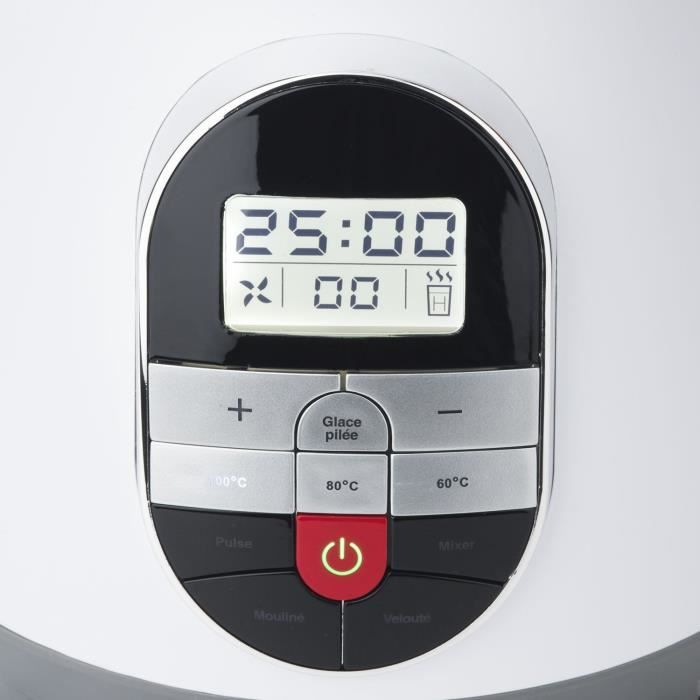 Blender chauffant - H.Koenig - MXC36 - 900 W - 1,4 L - Inox - 3 vitesses + Pulse