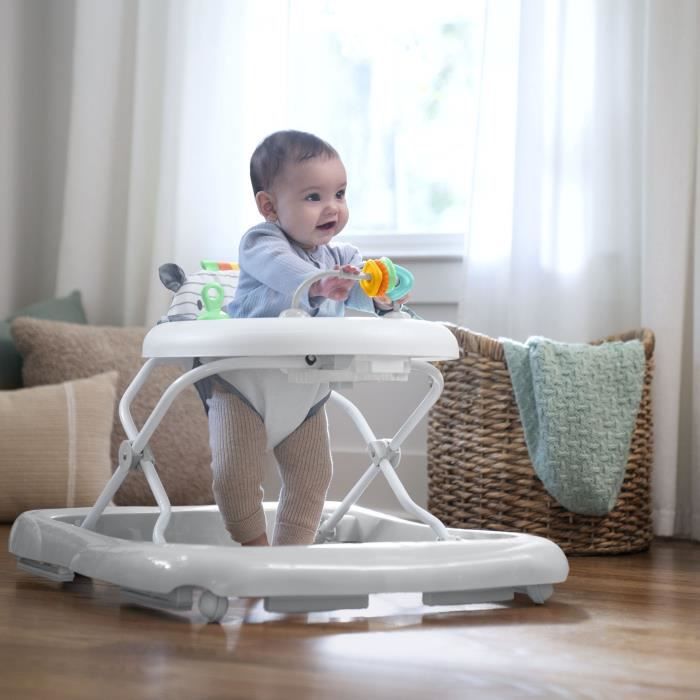 INGENUITY - Chambray - Trotteur pour bébé pliable, évolutif avec activités cadeau bébé- 3 hauteurs - 6M+