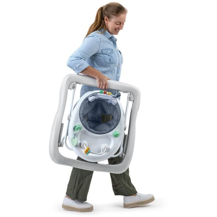 INGENUITY - Chambray - Trotteur pour bébé pliable, évolutif avec activités cadeau bébé- 3 hauteurs - 6M+