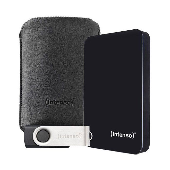 Disque dur 2,5 portable - HDD 3.2 + USB - INTENSO - 2 To + 64 Go