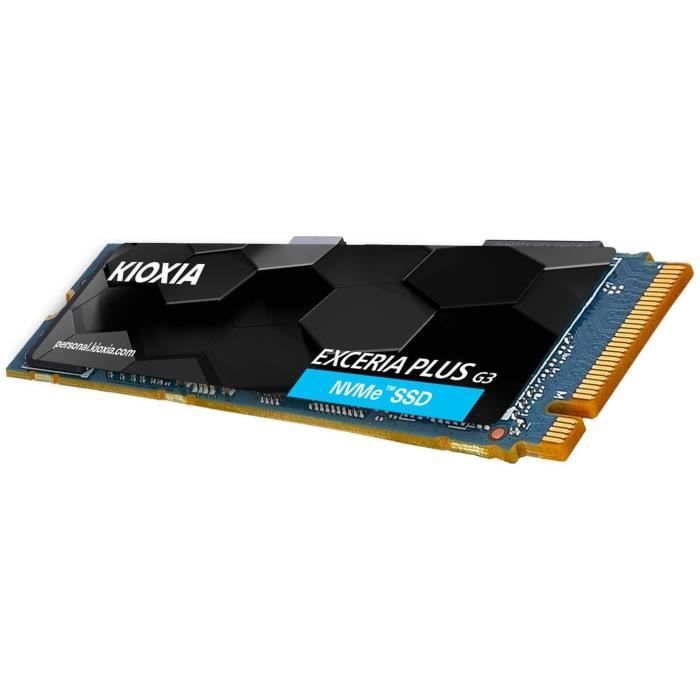 SSD - KIOXIA - EXCERIA PLUS - 2 To, M.2, 5000 Mo/s lecture, 3900 Mo/s écriture, 64 Gbit/s
