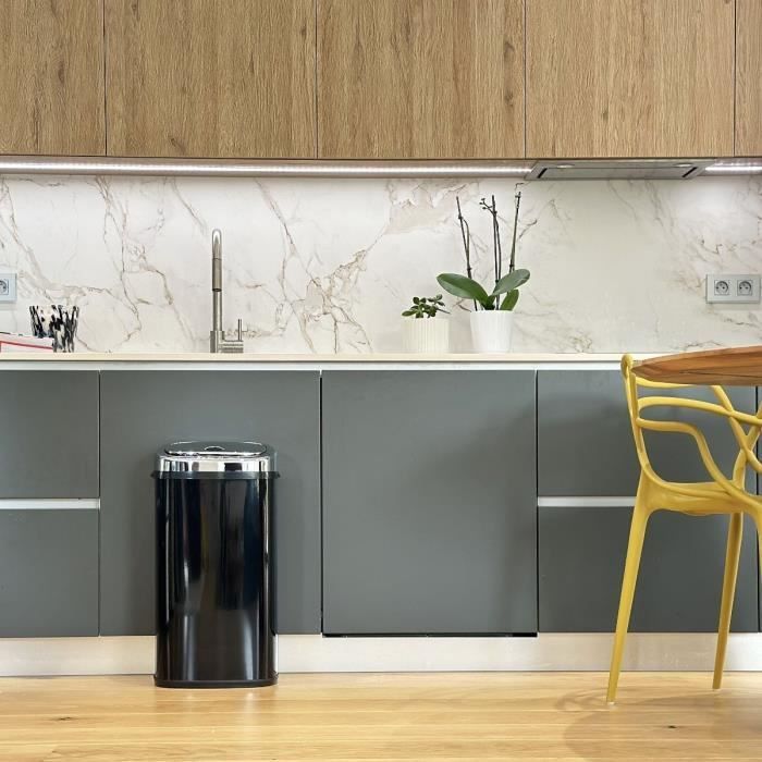 Poubelle de Cuisine Automatique - LARGO - KITCHEN MOVE - 42 L - Noir