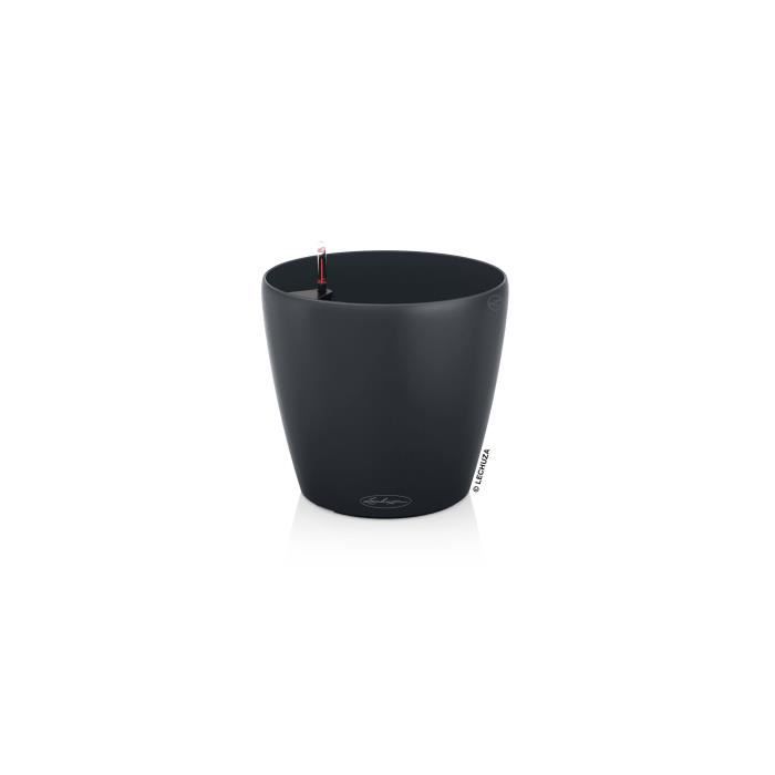 LECHUZA Pot de fleurs Classico Color 28 ALL-IN-ONE - Ř 27,5 x 26 cm - Ardoise 13204