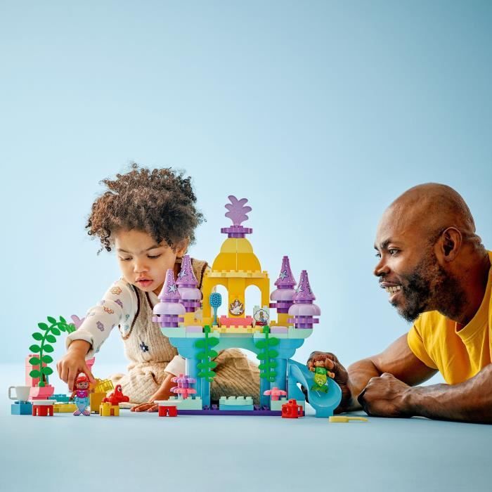 LEGO DUPLO | Disney 10435 Le palais sous-marin magique d'Ariel - Poupée La Petite Sirene
