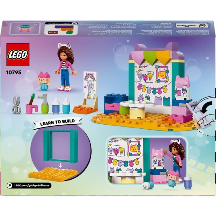 LEGO Gabby et la maison magique 10795 Bricolage avec Bébé Boîte, Jeu de rôle pour enfants