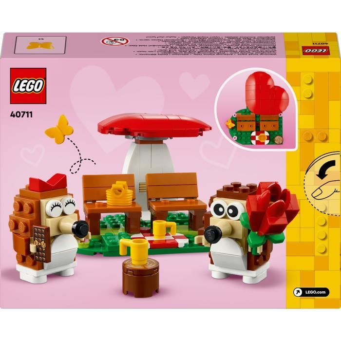 LEGO 40711 Le pique-nique des hérissons - Jouet avec un champignon a construire des 8 ans