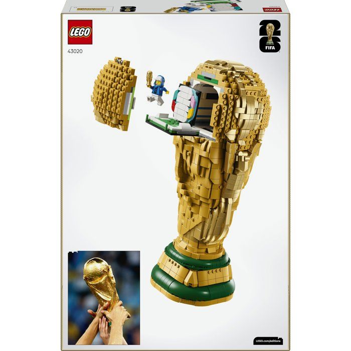 LEGO Editions 43020 Trophée Officiel de la Coupe du Monde de la FIFA - Maquette des 12 ans