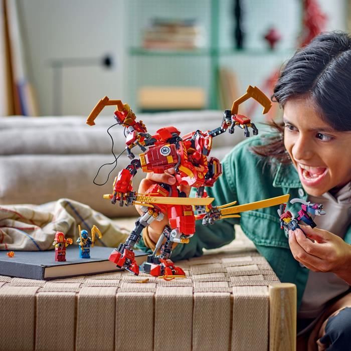 LEGO NINJAGO 71812 Le Robot Grimpeur Ninja de Kai, Set de Jeu d'Aventure pour Enfants