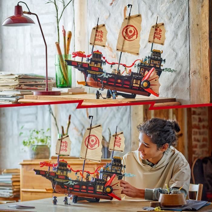 LEGO NINJAGO 71848 Le Temple Bounty - Jeu de construction pour garçon des 14 ans - Bateau