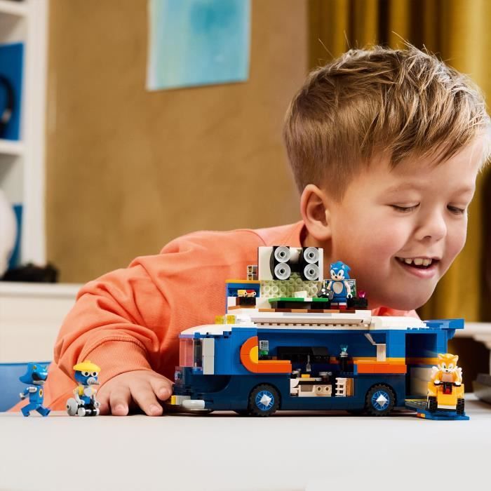 LEGO Sonic the Hedgehog 77006 Le Camion de Contrôle de l'Équipe Sonic - Jouet des 8 ans