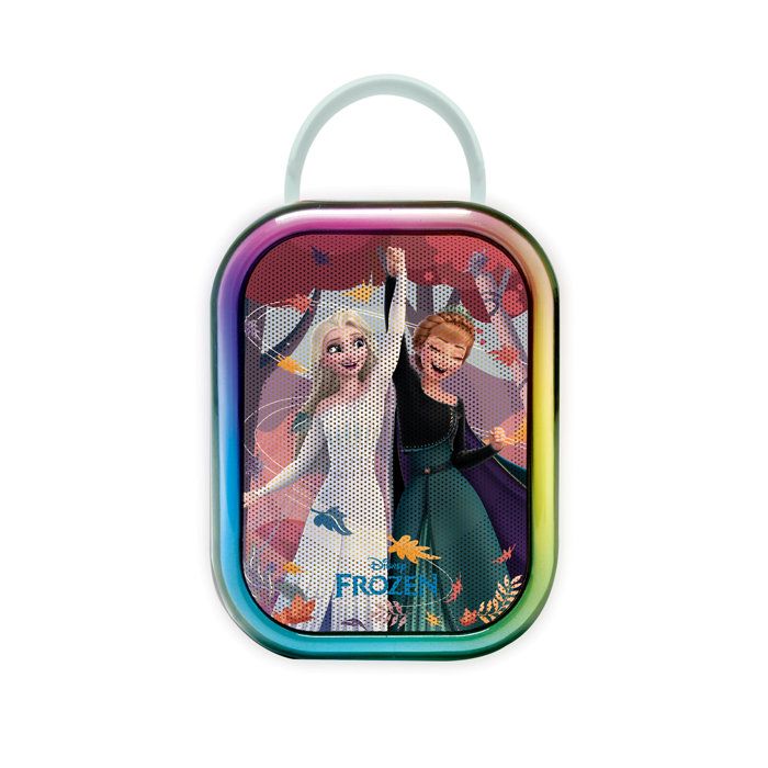 Karaoké Bluetooth La Reine des Neiges - LEXIBOOK - 2 Microphones - Batterie Rechargeable Intégrée - Bluetooth - Design Portable