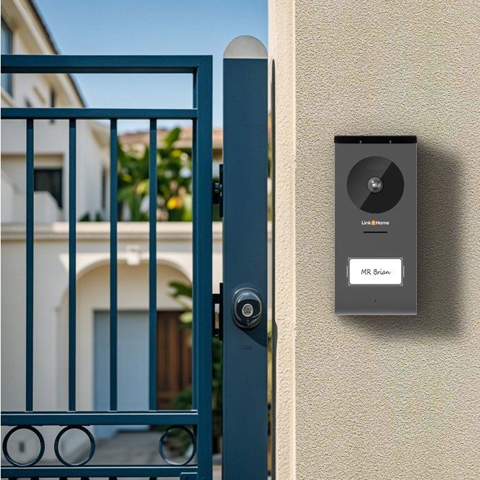 Portier vidéo WiFi avec écran - LINK2HOME - Écran tactile 7'' - Notification smartphone - Caméra 1080p grand angle 120°