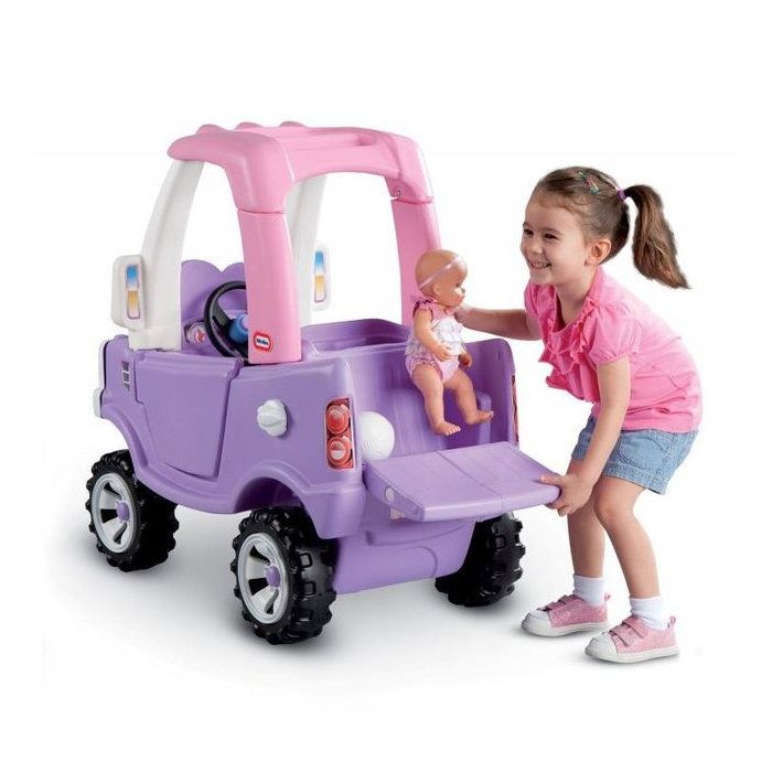Cozy Coupe - Little Tikes - Camion Princesse - Portes, Klaxon et Plancher a retirer - Des 18 mois