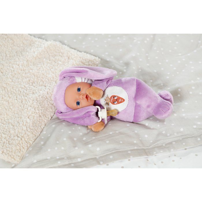 Poupon - BABY BORN - Poupon Lapin - Petites oreilles douces et poches pour les doigts - 26 cm - Nouveau-né