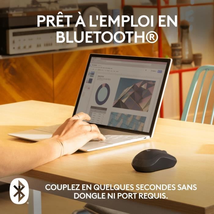 Souris - Sans fil - Logitech - M240 Silent - Graphite