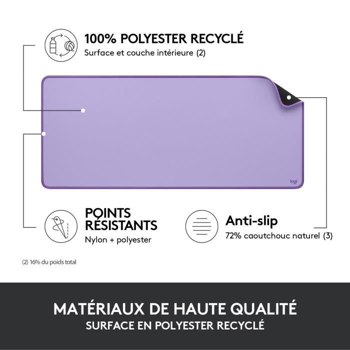 Tapis de souris - Logitech - Desk Mat - Studio Série - Lavande