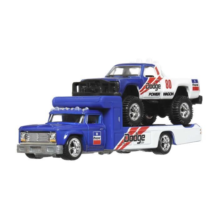 Hot Wheels - Véhicule et Transporteur (modele aléatoire) - Camion / Petite voiture - Des 3 ans FLF56