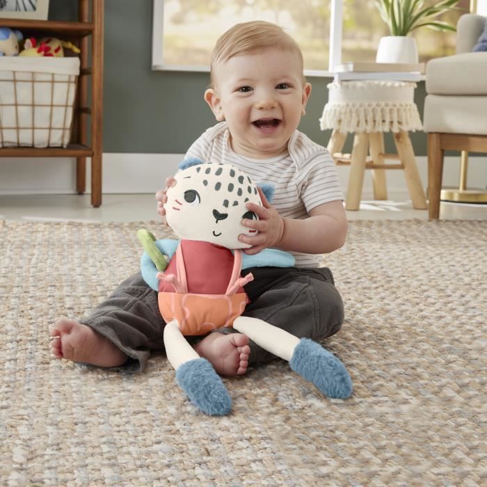 Fisher-Price-Uncia, mon Léopard des Neiges-Jouet d'éveil pour bébé HKD64