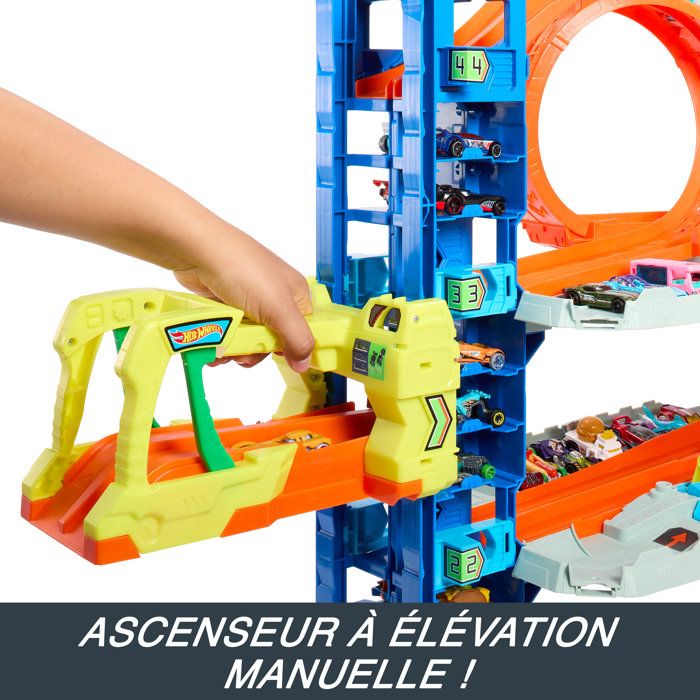 Hot Wheels City-Garage Ultime-Coffret avec 2 voitures incluses HKX48