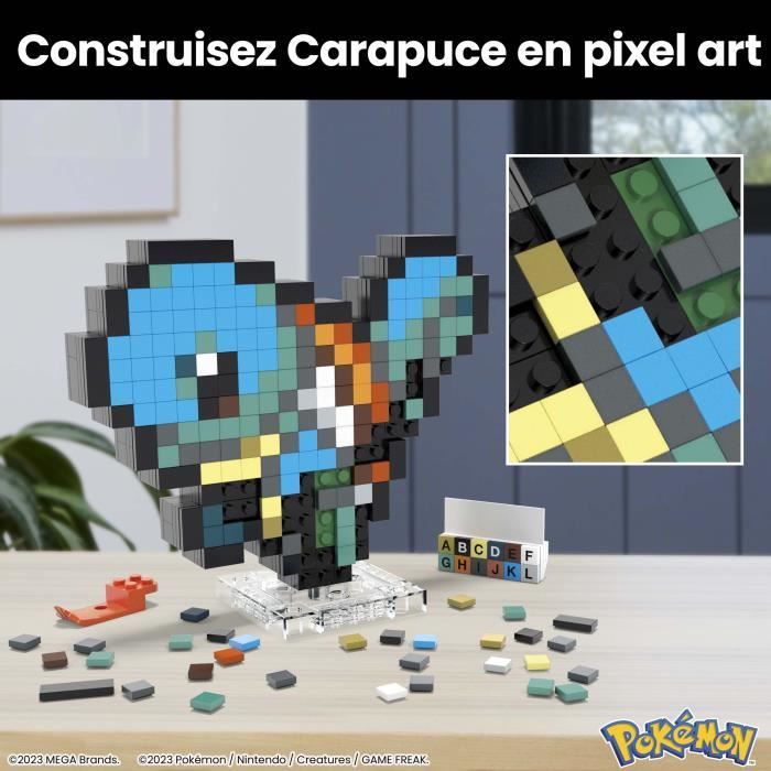 MEGA-Pokémon-Carapuce-Coffret de construction rétro 367 pieces - MEGA Pokémon - HTH77