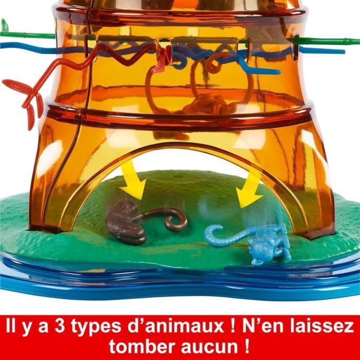 SOS Ouistiti : Panique dans l'arbre-Jeu de société familial HTW65 Mattel Games