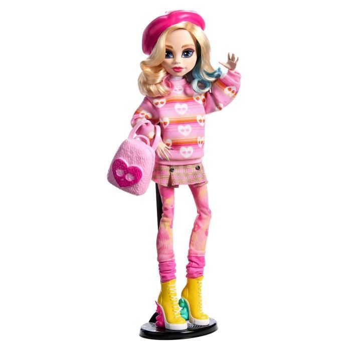 Monster High-Enid Sinclair-Poupée en tenue rose avec accessoires - Monster High - HXJ05