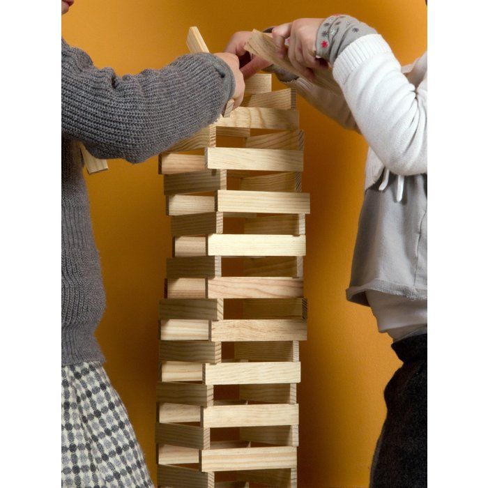 Mécabois Sac de planchettes de 400 pieces - Jeux de constructions planchettes en bois - fabriqué en France