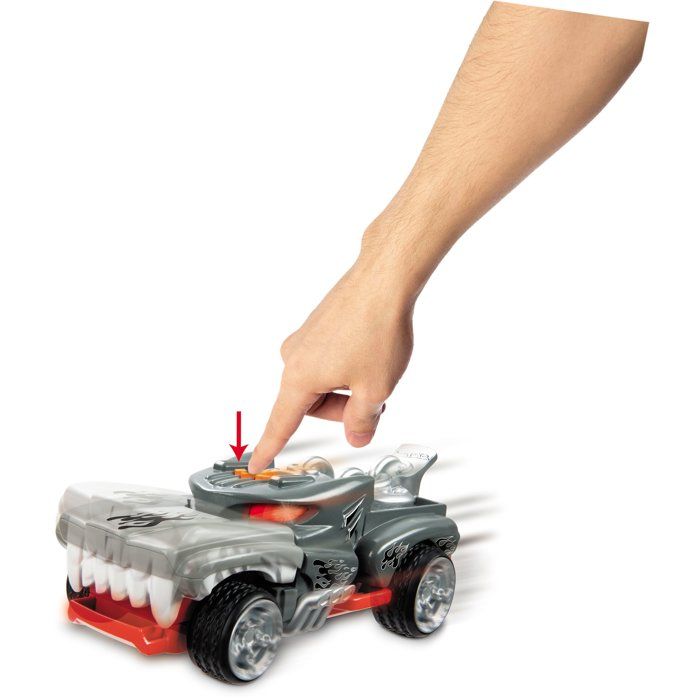 Véhicule motorisé Hot Wheels Monster Action Hotweiler - Sons et lumieres - 23cm