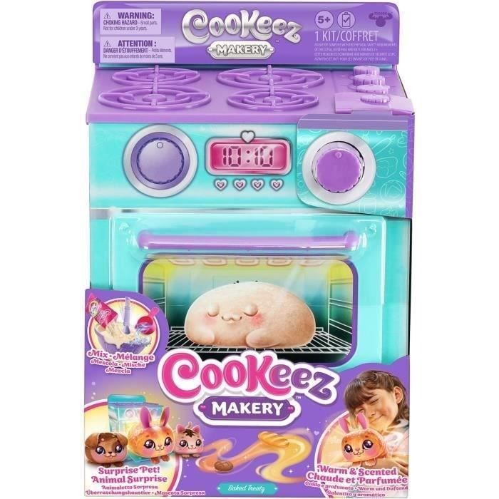 Fabrique a Pâtisserie Bleue - MOOSE TOYS - COOKEEZ MAKERY - Four interactif, peluche parfumée et accessoires