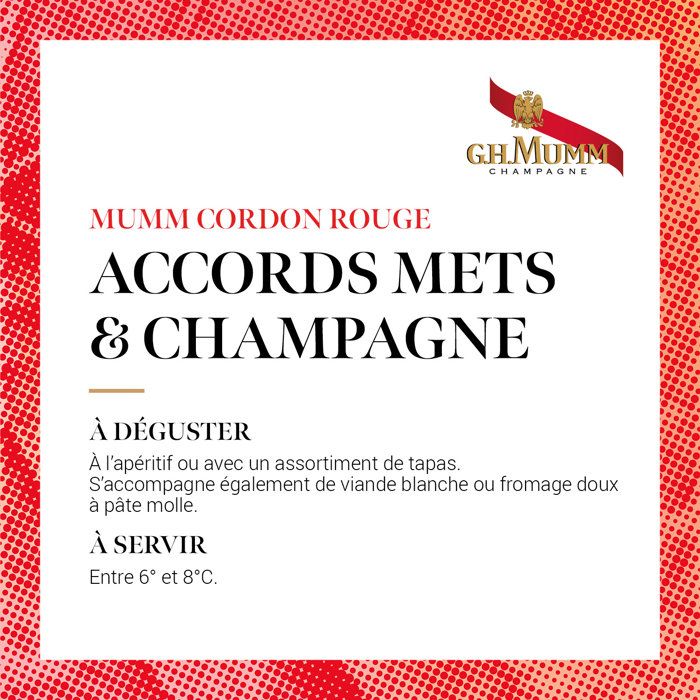 Champagne Mumm Cordon Rouge - 37,5 cl demi-bouteille