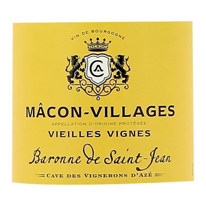 Baronne de Saint-Jean 2024 Mâcon-Villages Vieilles Vignes - Vin blanc de Bourgogne
