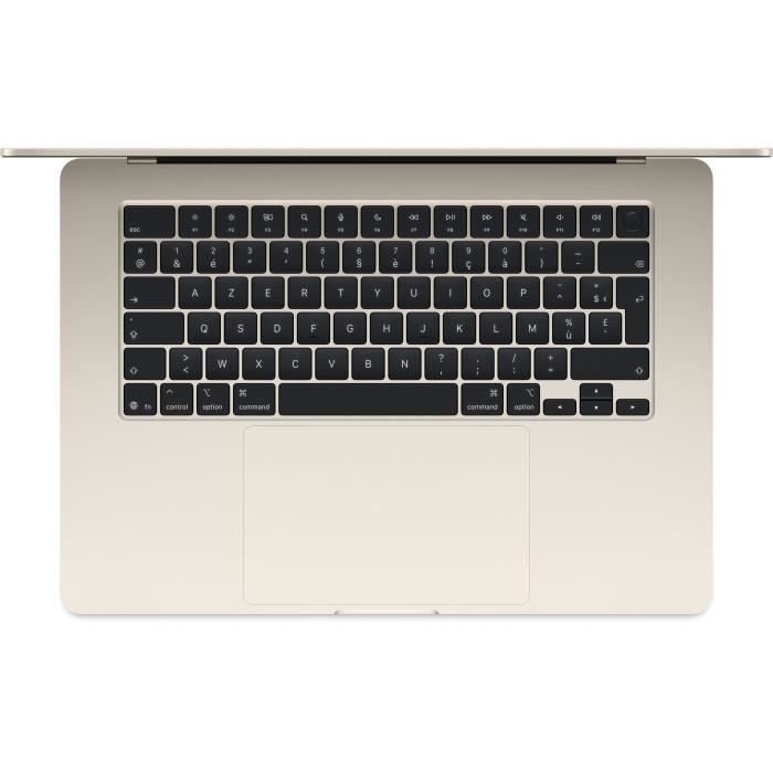 Apple - 15,3 MacBook Air M4 (2025) - RAM 16Go - Stockage 512Go - CPU 10 coeurs - GPU 10 coeurs - Lumiere Stellaire