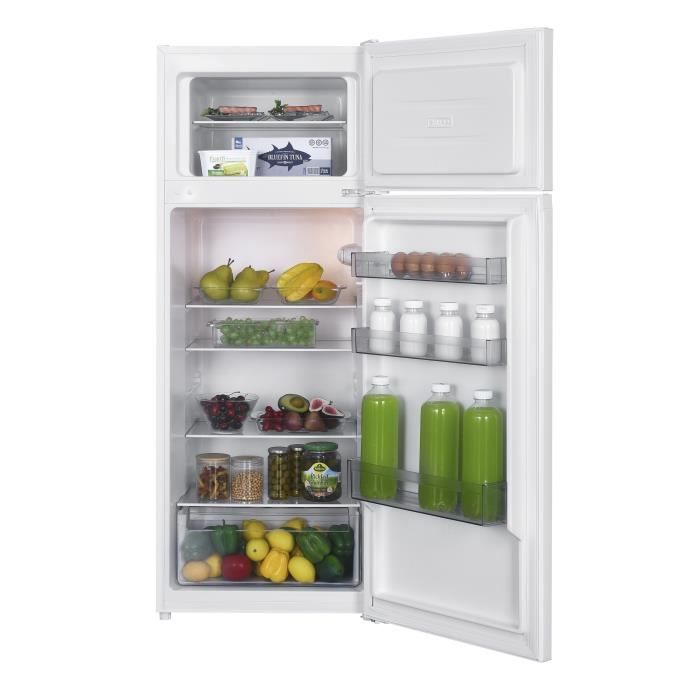 Réfrigérateur congélateur haut OCEANIC OCEAF2D206W3 - 2 Portes - 206L - Froid statique - Blanc