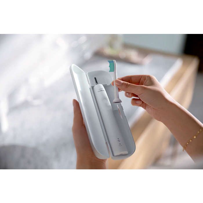 Brosse a dents - PHILIPS - HX3671/13 - Sonicare - Serie 3000 - Blanc - Eléctrique