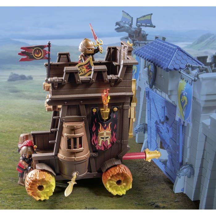 PLAYMOBIL 71643 Char de combat avec canon des Burnham Raiders, Novelmore, 68 pieces, Des 4 ans