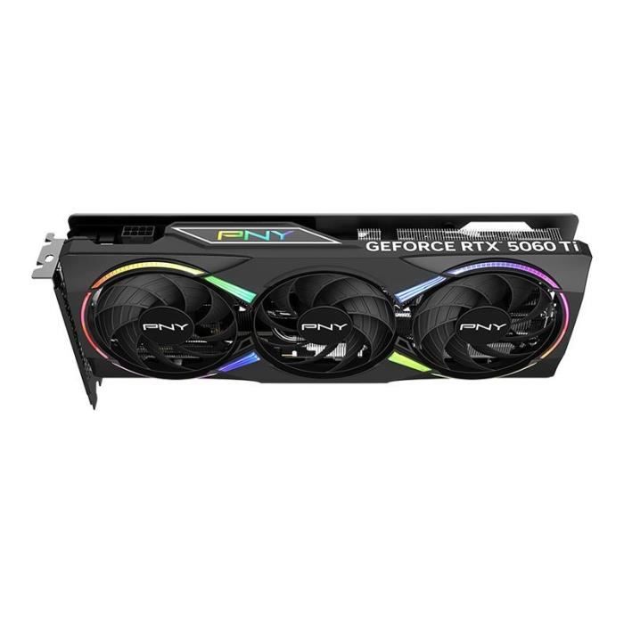 PNY - Carte graphique - GeForce RTX 5060 Ti - 8GB - ARGB Overclocked Triple Fan DLSS 4