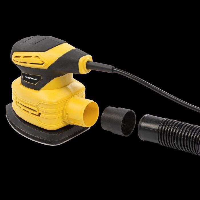 Ponceuse a main - POWERPLUS - POWDP50200 - 180 W - Pour gaucher et droitier - Livrée avec 5 feuilles de papier abrasif