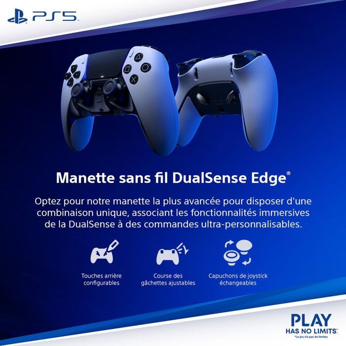 Manette sans fil DualSense - Rhythm Blue I PS5 et PC