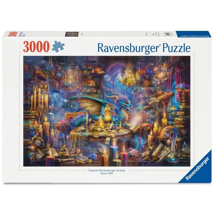 Puzzle 3000 p La bibliotheque des savoirs enchantés