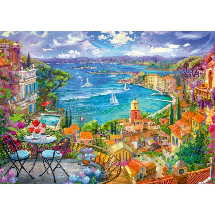 Ravensburger - Puzzle Adulte - Puzzle 1000 pieces - Saint-Tropez - des 14 ans - Puzzle de qualité supérieure -12001824