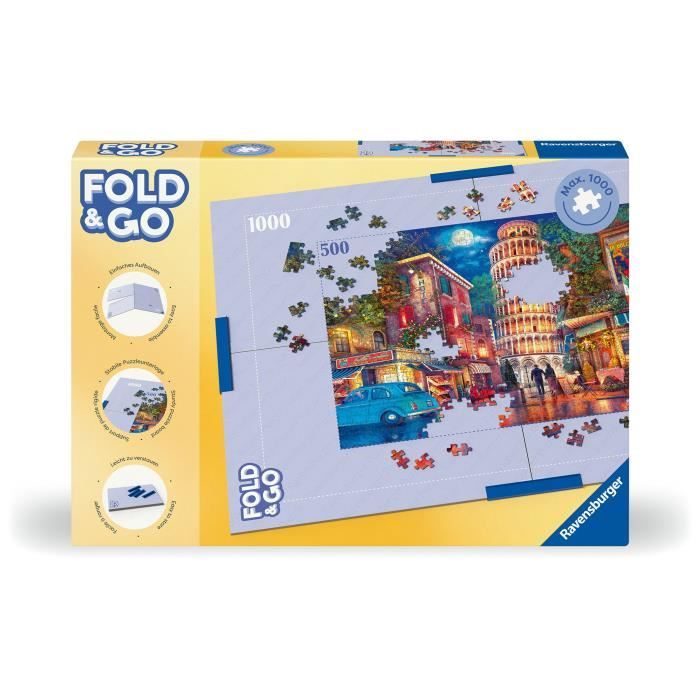 Plateau de puzzle - RAVENSBURGER - 17971 - Pliable - Pour 1000 pieces - Pinces de fixation