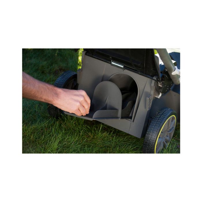 RYOBI - Tondeuse poussée 36V - Ř coupe 40 cm - ramassage et mulching - 1 batterie lithium+ 5,0 Ah et chargeur 1,7 A - RLM36X41H50G