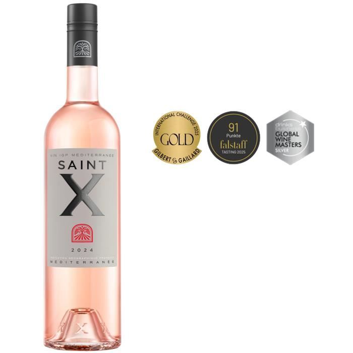 Saint X Rosé 2024 - IGP Méditerranée - Vin rosé de Provence 75cl