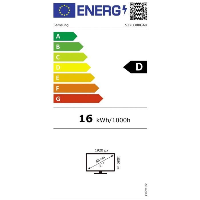 Ecran PC - SAMSUNG - 27 - FHD - 100Hz - Dalle IPS - 5ms - LS27D300GAUXEN