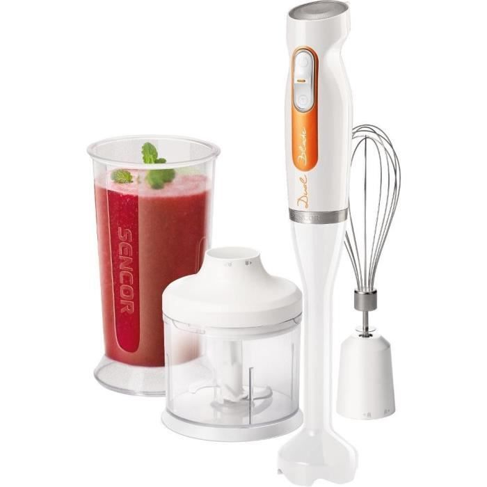 Mixeur a Main SENCOR SHB 4260WH-EUE3 avec Hachoir et Fouet - Blanc
