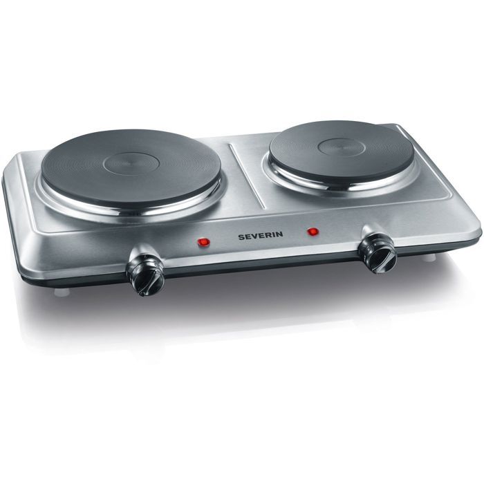 Plaque de cuisson posable SEVERIN - K1014 - 2 foyers en fonte - 2500W
